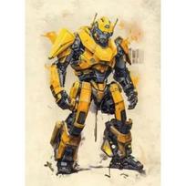 Transformeriai Bumblebee Optimus Prime Dekoratyvinė metalinė plokštelė Dovana berniukams Sienų dekoras