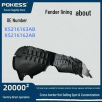 KS216163AB Fender Liners for Ford Territory: Left & Right Right fender liner (with lining) black