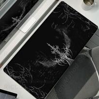 Juoda Balta Kibersigilizmas Stalo Kilimėlis Gotikinio Kardų Meno Pelės Kilimėlis Biuro Guminis Pelės Kilimėlis XXL PC Stalo Aksesuarai Žaidimų Klaviatūros Kilimėliai 300x800x2MM