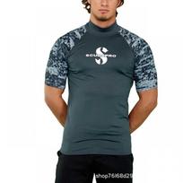UV Protection Rash Guard Long Sleeve Top Scuba Diving Snorkeling Swimming Water Sports S black