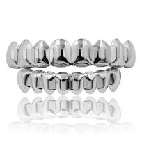 Glossy Finish Teeth Grillz Caps Eco-friendly Copper Teeth Jewelry  Party sidabras
