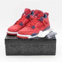 CI1184-617 Nike Air Jordan 4 Retro SE Fiba Gym Red Obsidian White (Men's) 9 red