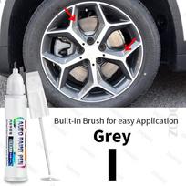 For BMW X1 Touch Up Paint Wheel Repair Kit Quick And Easy Wheel Scratch Repair Rim Paint For Car Wheel Repair Grey Silver Black I Grey gray