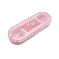 10Pcs/Box Floss Toothpick Set Plastic Interdental Brush Reusable Dental Floss Portable Teeth Flosser Cleaner With Storage Case rožinė