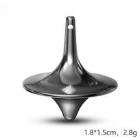 Metal Gyro Hot Movie Totem Silver Hand Spinning Top Fingertips Small Cyclone Gyroscope Antistress Fidget Toys For Children Gifts gray