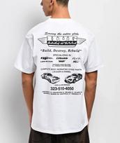 HUF x GReddy Body Works White T-Shirt 4XL gray