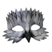Maskrades Kaukė Pelėdos Kaukė Pusės Veido Gyvūno Kaukė Kostiumo Kaukė Helovinas Mardi Gras Cosplay Šventės Kaukė Paukščio Kaukė Dovana sidabras