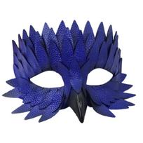 Maskrades Kaukė Pelėdos Kaukė Pusės Veido Gyvūno Kaukė Kostiumo Kaukė Helovinas Mardi Gras Cosplay Šventės Kaukė Paukščio Kaukė Dovana mėlyna