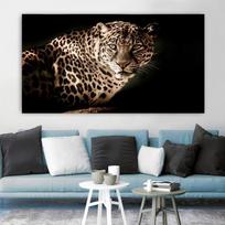 PATIKIMAS MENAS Drobės Tapyba Leopardo Plakatai ir Spaudiniai Gyvūnų Sienų Paveikslai Cuadros Svetainei Namų Dekoravimas Be Rėmo 50cm×150cm NoFrame gray