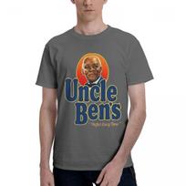 Uncle Bens Rice 100 Cotton Casual Breathable Confortable T Shirt Mens TShirts Men TShirt XL gray
