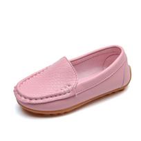 JGSHOWKITO vaikiški batai saldainių spalvos unisex berniukai mergaitėms minkšti mokasinai užsegami PU odos batai vaikams, dydis 21-38 mokasinai karšti 31 rožinė