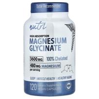 Glycine Magnesium, High Absorption, Veggie Capsules 120 (900Mg per Capsule)
