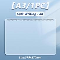 Transparent Writing Pad PP Drawing Mat Soft Desktop Protector  School Office A3 With Scale