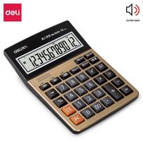 Deli Voice Calculator 1541A auksas
