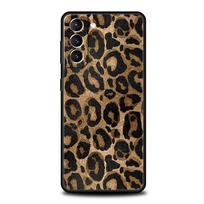 Leopardo Gepardo rašto telefono dėklas Samsung Galaxy S24 S23 S22 S20 Ultra S21 FE 5G S10 S9 Plus S10E S8 minkštas silikoninis dangtelis For Samsung S24 Plus
