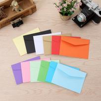 Mini spalvoti vokai 11,5×8cm, Tušti, 10 vnt. pakuotė Dark Blue (10 pcs/pack) orange