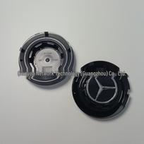 Mercedes AMG Wheel Center Caps for C63, G63, A45, GLE, GLA43, E-Class, G-Class Wheels gray