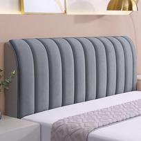 Thickened Flannel Bedside Cover All-inclusive Detachable Headboard Protector Solid Color Elastic Bed Headboard Cover pilka