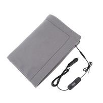 Constant Temperature Heating Blanket 12V Heated Fleece Winter Warm Electric Blanket Travel Throw Blanket for RV Caravan Camper gray