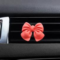Bow-knot Car Air Vent Freshener Perfume Clip Woman Car Art Air Conditioning Clip Car Interior Decoration Accessories oranžinė