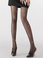 1 Pc Y2K Star Diamond Rhinestone Fishnet Sexy Women Pantyhose Jk Lolita Girls Kawaii Bling Pantyhose S gray