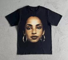 SADE ADU T-SHIRT Black - Graphic Sade Adu Heavy Cotton Shirt AN52739 L black