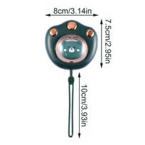 Cat Paw Hand Warmer 1200mAh Mini Cartoon Rechargeable Portable Heater Type 2 gray
