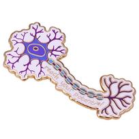 Neuron Enamel Pin: Unlock Your Potential - Stylish Backpack & Lapel Decoration white