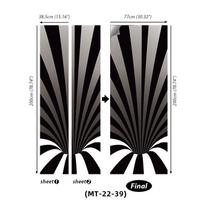 Artimųjų Rytų durų lipdukas Lipnusis tapetas 3D DIY renovacija vandeniui atsparus plakatas miegamasis 77X200cm