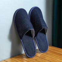 5 vnt. Nešiojamos šlepetės Vyrams Moterims Viešbučio Vienkartiniai Batai Unisex Verslo Kelionė Spa Namai Svečiams Vakarėliui Patogios Sulankstomos Šlepetės 5 pcs tamsiai mėlyna spalva