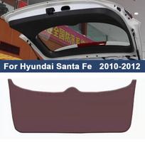 2024 New Car Trunk Mat For Hyundai Santa Fe 2010-2024 Leather Anti-Kick Protective Pad Waterproof Tailgate Cover Interior Modifi 1PC Coffee 2010-2012