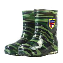 2025 Green Camo Men's Short Ankle Pvc Rain Boots Wellington Anti slip Wear Working Men's Rain Boots Wholesale 39 žalia