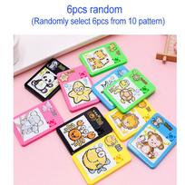6Pcs Random Puzzle Plastic Moving Sliding Puzzle Animal Jigsaw Puzzle Toy School Kindergarten Gift Early Education Toy