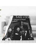 S-Smiths pledas roko muzikos grupės iškylai flanelinis patalynės užklotas minkštas patvarus lauko dizaino lovatiesė dovana 75X95CM pilka spalva