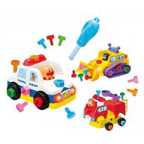 SEGA TOYS Anpanman Freshly assembled DIY screw screw change Working vehicle
