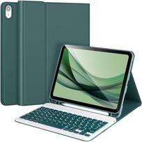 iPad Air 11 colių M2 M3 planšetinio kompiuterio dėklas su klaviatūra iPad Air 5 / iPad Air 4 kartos 10,9 colio klaviatūros dėklas su pieštuko laikikliu iPadAir 10.9(11)inch&English