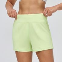Moteriški aukštos juosmens kelnės iki kelių su kišenėmis moterims Joga Vaikščiojimas Bėgimas Sportas Treniruotės Šortai XL beige