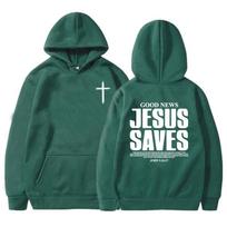 Jėzus Gelbėja John Hoodies Krikščioniški Biblijos Eilutės Megztiniai Vyrams Moterims Drabužiai Žieminiai Patogūs Kišeniniai Puloveriai Grafiniai XL black