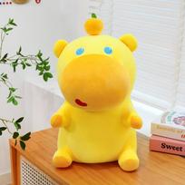 New capybara lulu doll kapibara plush toy milk dolphin doll soothing doll 35cm【0.3kg】 yellow