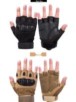Black Hawk Tactical Half-Finger Gloves - Non-Slip, Wear-Resistant Ultra-Fiber for Outdoor Cycling, Sports, and Fitness. Extra Large black