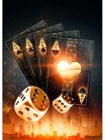 Vintage Casino Royale pokerio lošimo plakatai Drobė Tapyba Pokerio naktiniai kauliukai Pokerio žetonai Sienos paveikslėlis Baro klubo namų dekoravimui 70x120cm No Fram