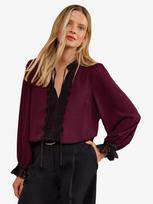 love & roses Palaidinė burgundiško vyno spalva / juoda