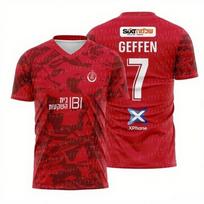Hapoel Tel Aviv Football Jersey T-shirt Sports T-shirt Football Training Suit Fan Special Jersey Kit FamilyMatching Unisex L