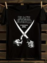 Black Flag Vintage Rock Band T-shirt XL white