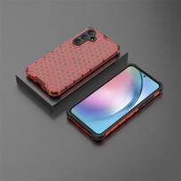For Samsung Galaxy A55 5G Case Samsung Galaxy A05S A05 A15 A25 A35 A55 5G Cover Honeycomb Shockproof TPU Armor PC Phone Case For Samsung A05 raudona