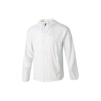 Puma Solid Lightweight Casual Woven Hooded Long Sleeve Jacket Men Outerwear White 628370-65 M white