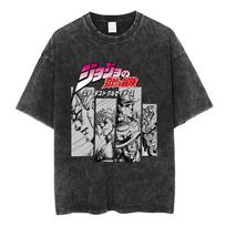 JoJo's Bizarre Adventure Dio Brando  Do You Believe in Gravity?  Vintage Washed Oversized T-Shirt | Unisex Anime Streetwear Tee S įvairiaspalvis