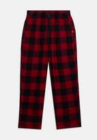 HOLLISTER Pižaminės kelnės raudona / juoda
