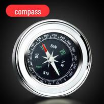Didelio tikslumo šviečiantis automobilio kompasas vaikams - daugiafunkcis lauko įrankis medium size [60MM diameter, 3 pieces]