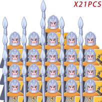 MOC Sostų Auksinio Šarvo Karių Sargas Jaime Lannister Barristan Selmy Meryn Trant Statybiniai Blokiniai Mini Veiksmo Figūrėlės Žaislai orange